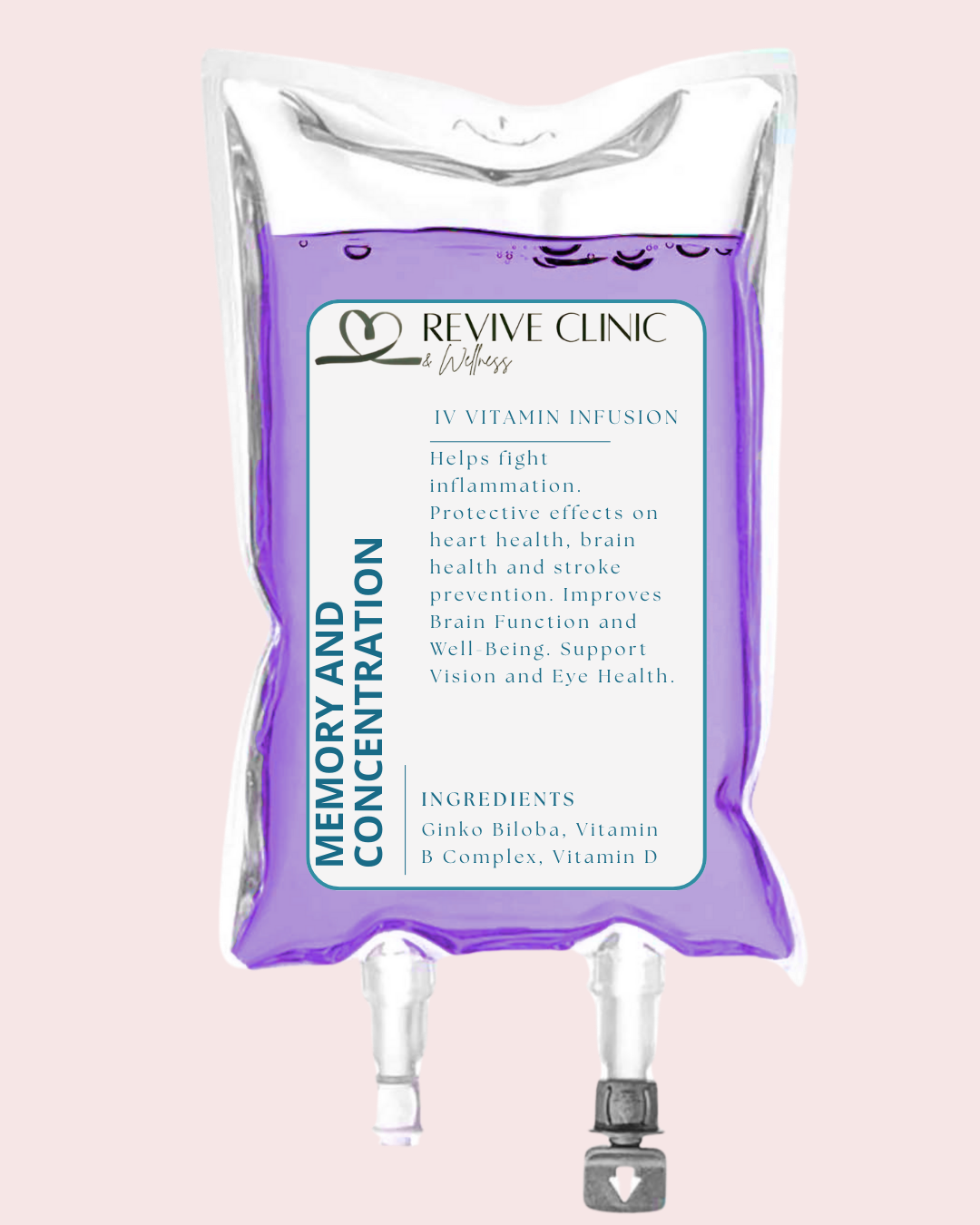 Memory & Concentration
IV infusion designed to support focus and mental clarity.

B-Complex
Vitamin B12
Magnesium
Vitamin C

£150.00
Book Now