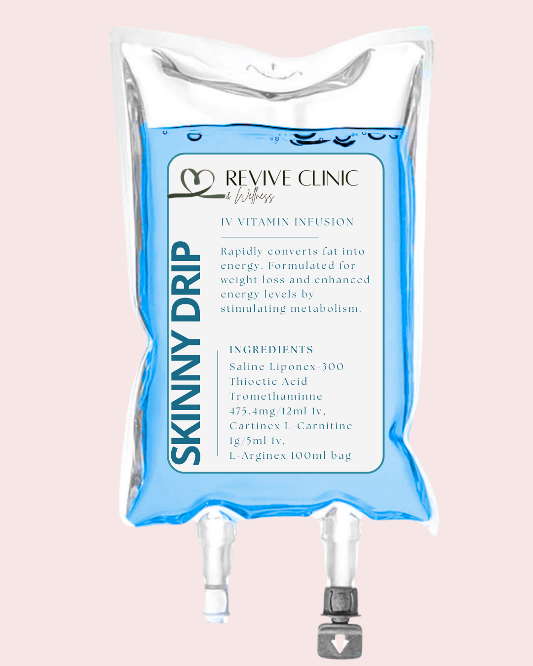 Skinny Drip
IV therapy designed to support metabolism and energy balance.

MIC
Vitamin B12
L-Carnitine
Vitamin C

£190.00
Book Now