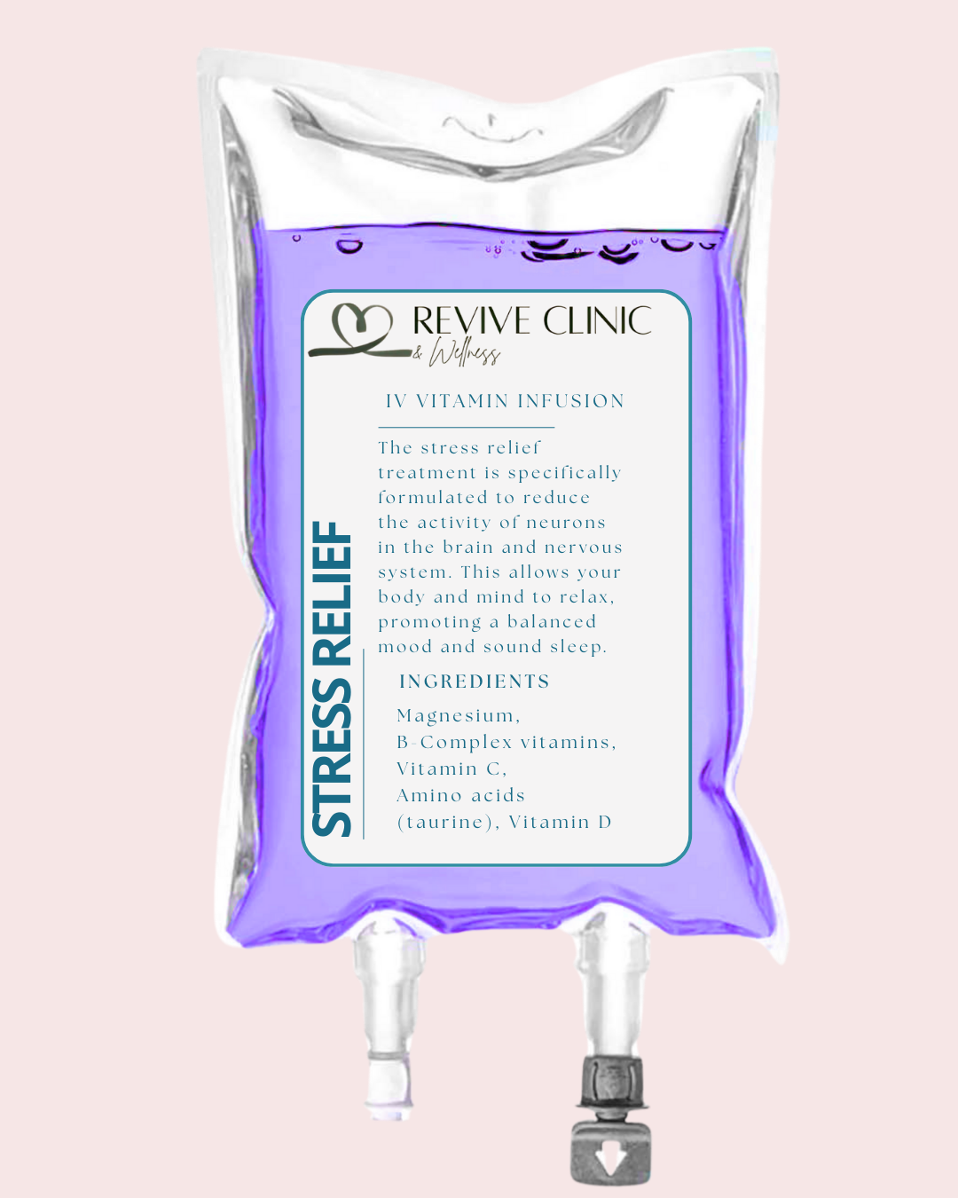Stress Relief
IV therapy designed to support relaxation and stress balance.

Magnesium
Vitamin B6
Vitamin C
B-Complex

£135.00
Book Now